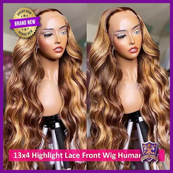 13x4 HD Lace Front Wig Human Hair Glueless Body Wave 22 Inch main image 5